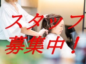 ヘアカラーナチュラルスタッフ募集中